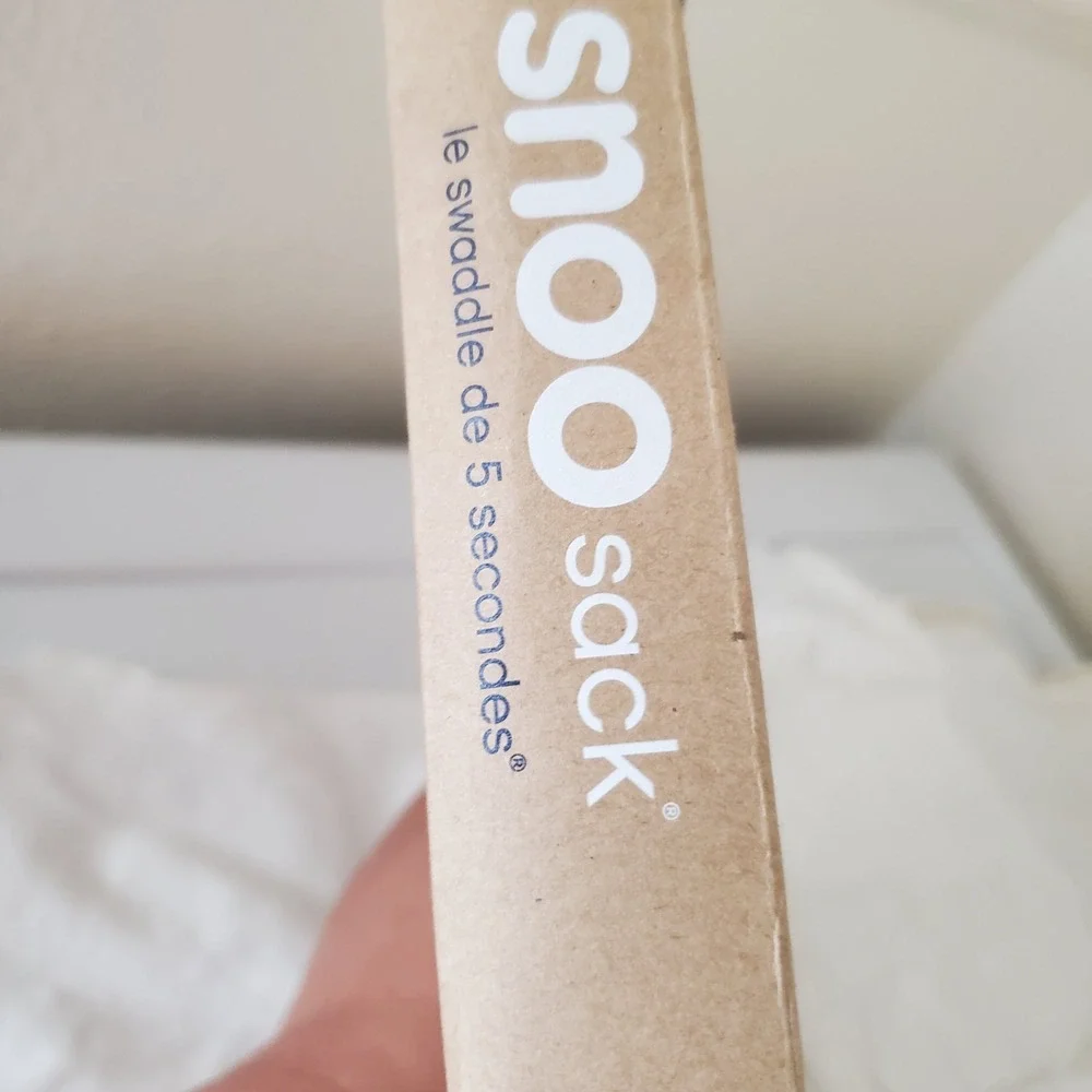 Happiest Baby SNOO Sack Organic Cotton Swaddle Ivory White Size Medium M 12-18lb